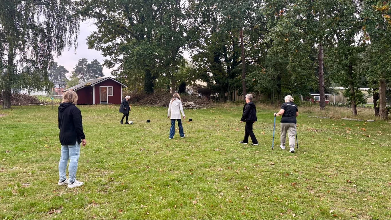 Gåfotboll, träning