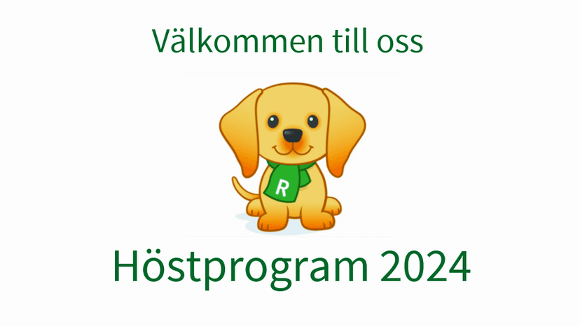 Vårt program för hösten 2024