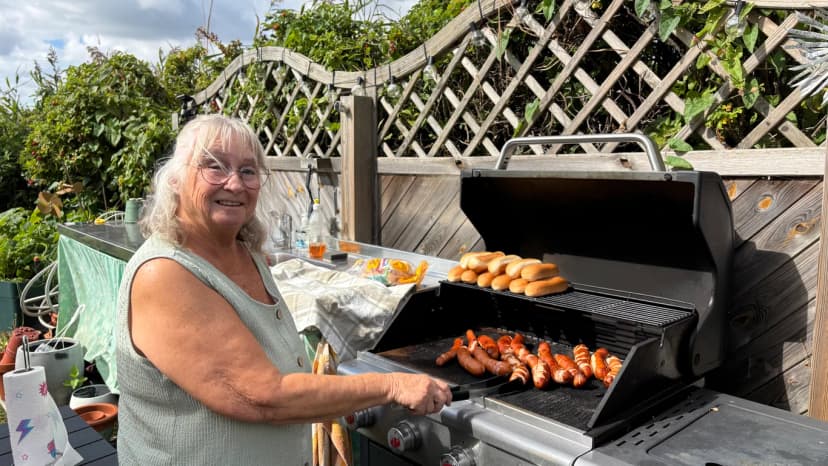 Barbro, vår grillmästare